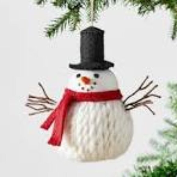 Pottery Barn Oversized Snowman Ornament / Decor, New - Picture 1 of 3